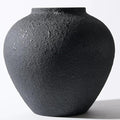 Black Large Round Vase Pottery Look by RyddeligHome-AestheticHomeDecor