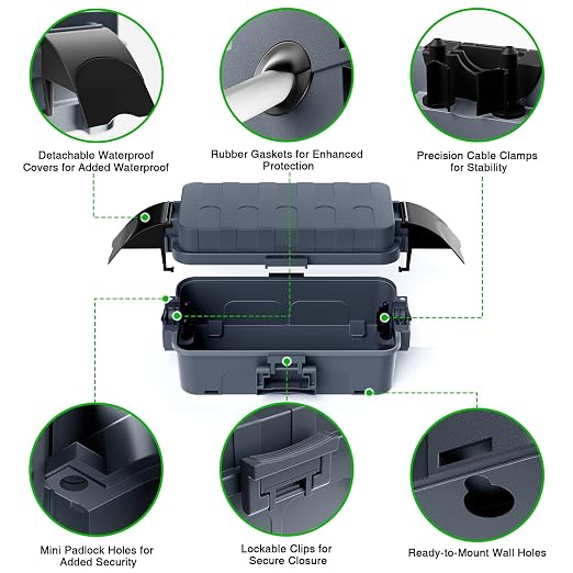 2 Pack IP55 Small Outdoor Electrical Box Waterproof - Image 6