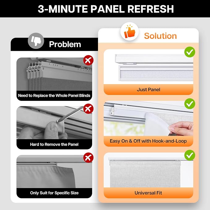 4-Panel Replacement Fabric, Room Darkening - Image 5