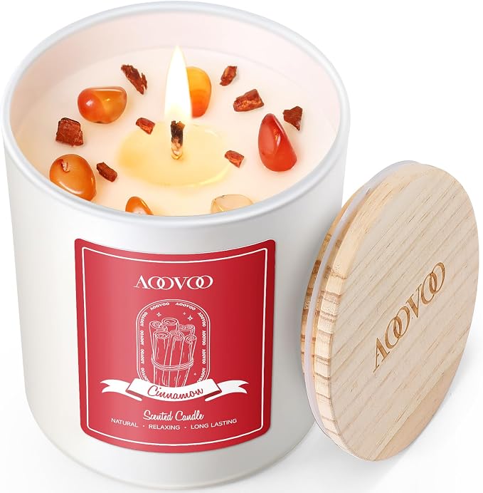 AOOVOO Apple Cinnamon Scented Candles by AOOVOO