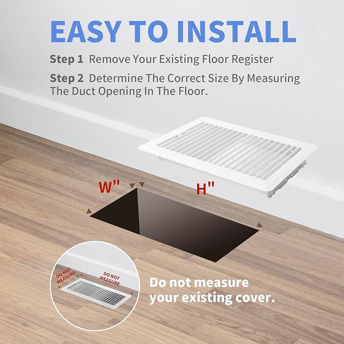 Howeall 6x10 Inch Floor Register - Image 6