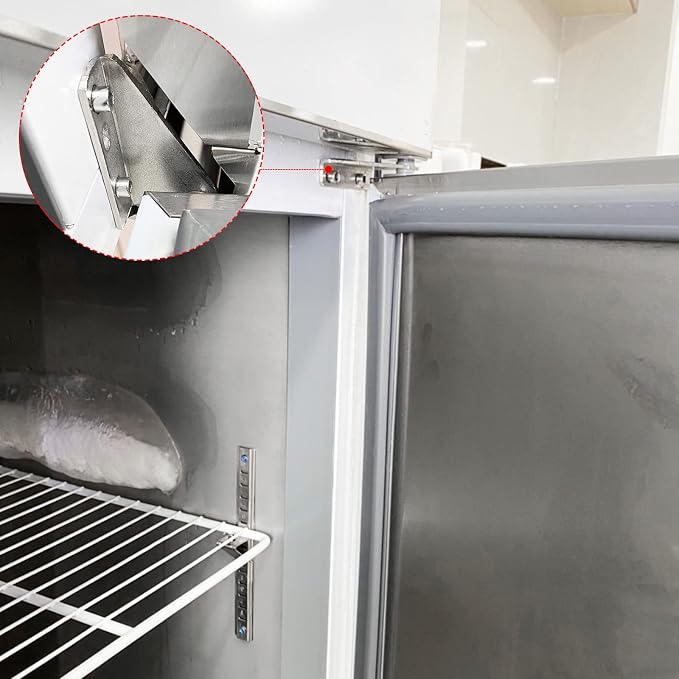 MECCANIXITY Stainless Steel Hinge Freezer Door Hinges Center Column Hinge Left - Image 5