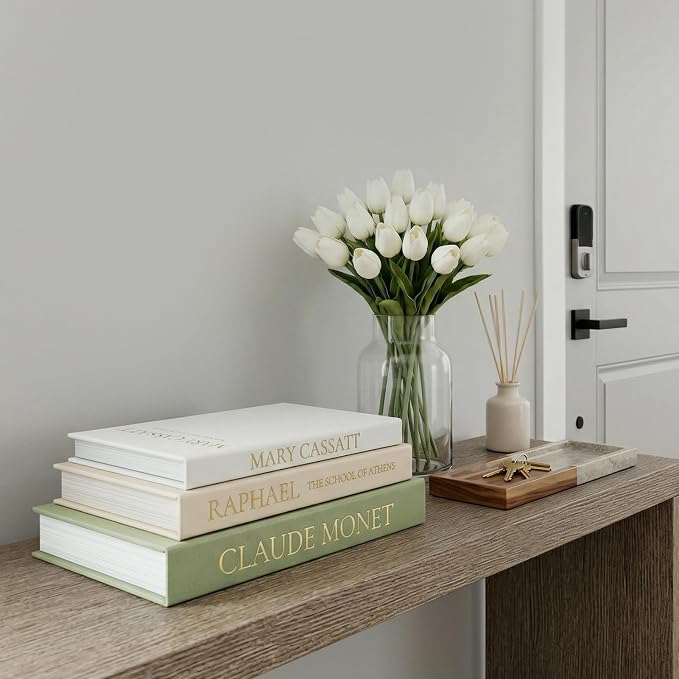 Sage Green Faux Book Box Set of 3 - Image 3