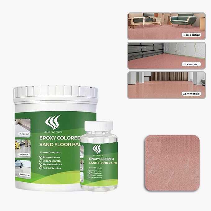 Self Leveling Epoxy Color Sand Floor Paint by SHENGWEI