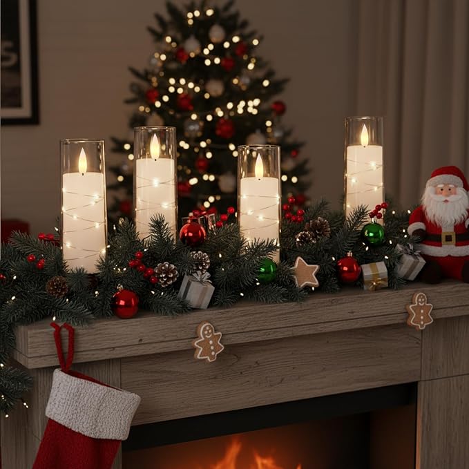 Raycare 7 Pack Flameless Battery Operated Pillar Candles - Image 4