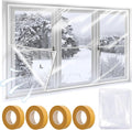 63'' x 236'' Window Insulation Kit, POF Window Sealer, by Dxmimer