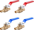 4-Pack 1/2" PEX Brass Ball Valve, Barb Crimp Pex Connection | Full Port Water by EFIELDPEXTUBING