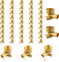 50Pack Seelink PEX Fittings, 3/4" PEX x 3/4" Female NPT Drop Ear Elbow | PEX by Seelink