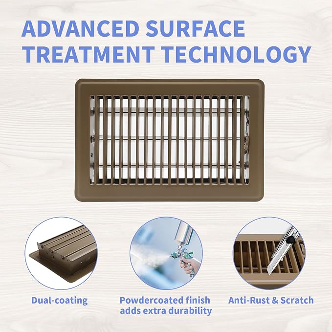 Howeall 6x10 Inch Floor Register - Image 3