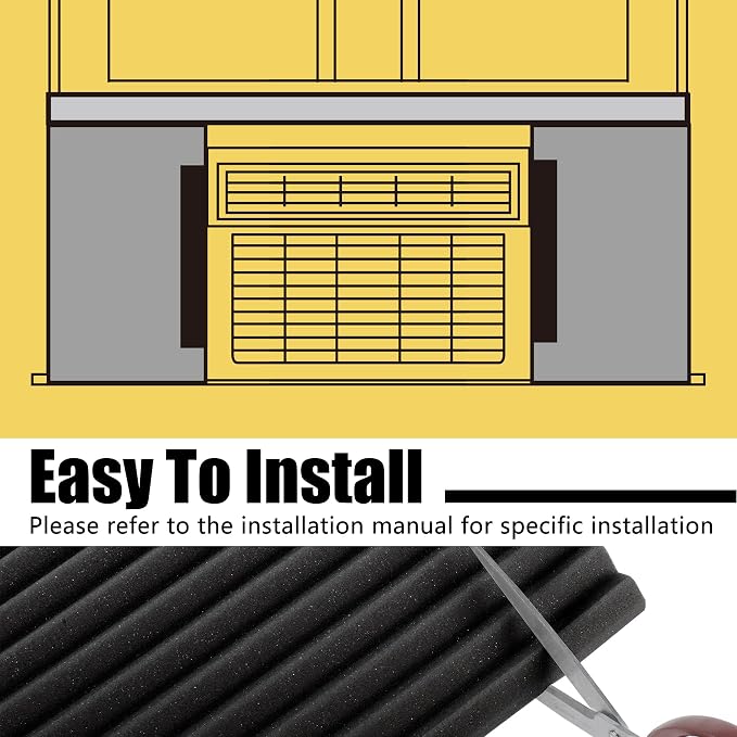 Window Air Conditioner Foam Insulated Panels, 3.2 Ft x 1 Roll - Image 8