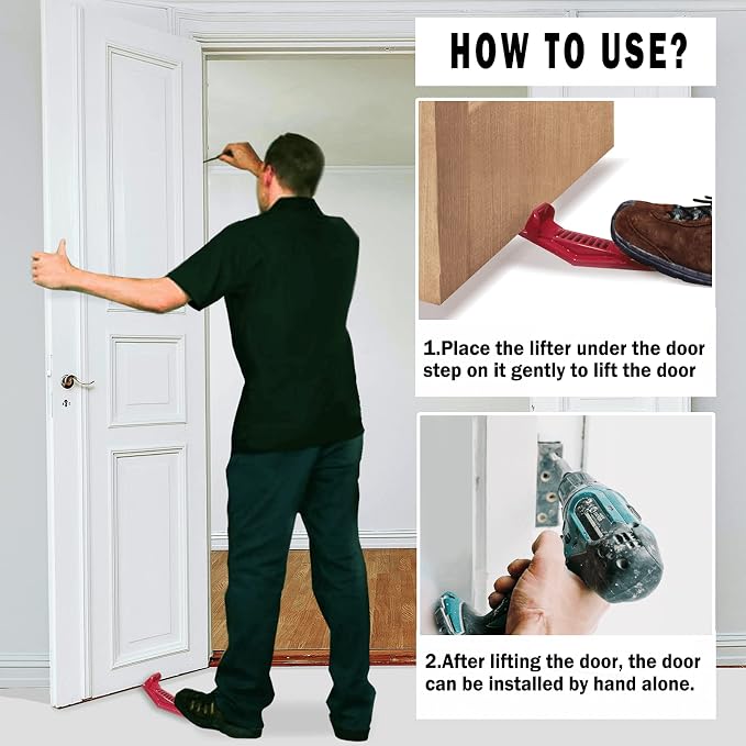 Drywall Panel Lifter, Door Hanging Tool, Edge Rasp, Bottle Opener - Image 4