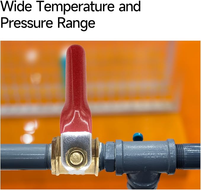 2-Pack 1/4 Inch Brass Ball Valve, 6mm Hose Barb - Image 6