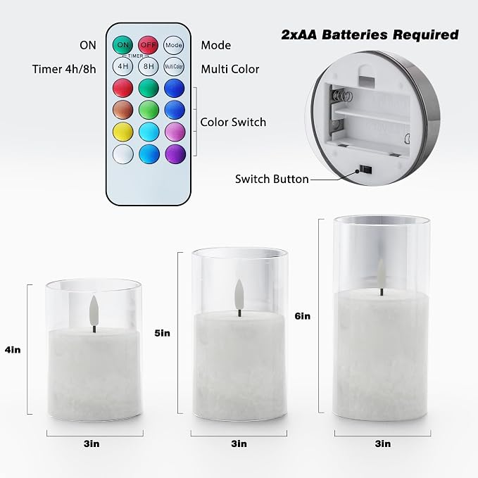 Battery Operated Flameless Candles - Image 2