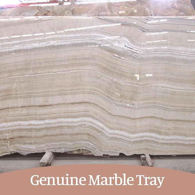 Natural Marble Tray, Catchall for Perfume, Jewelry Dish Moca Jade - Image 7