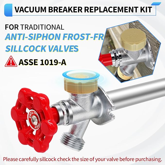 Outdoor Faucet Repair Kit, ASSE 1019-A Vacuum Breaker Outside Faucet Repair Kit - Image 4