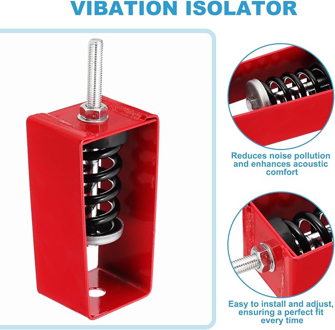 PATIKIL Ceiling Spring Vibration Isolator Hangers, 4 Pack 353lbs Mechanical - Image 3