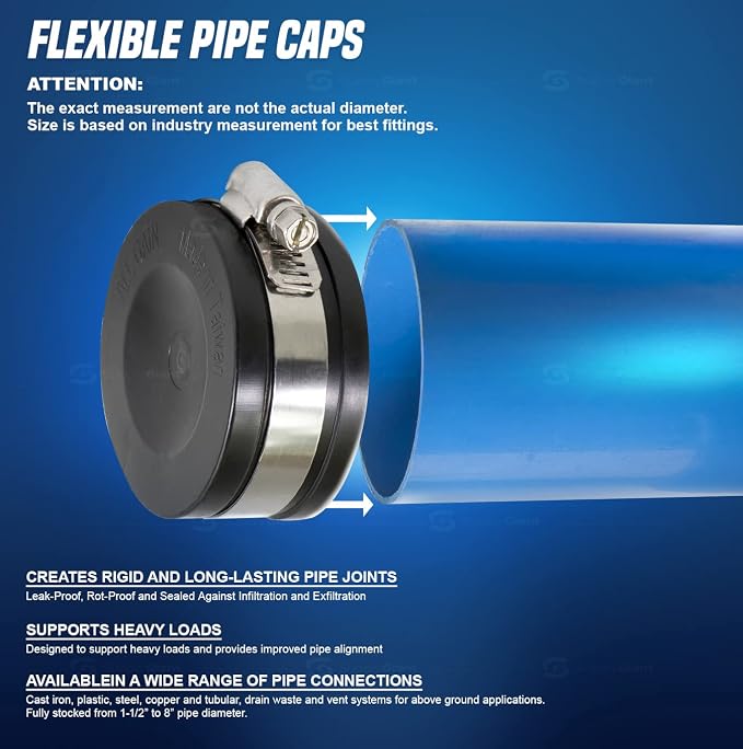 Supply Giant 39334 Flexible PVC Pipe Cap - Image 5