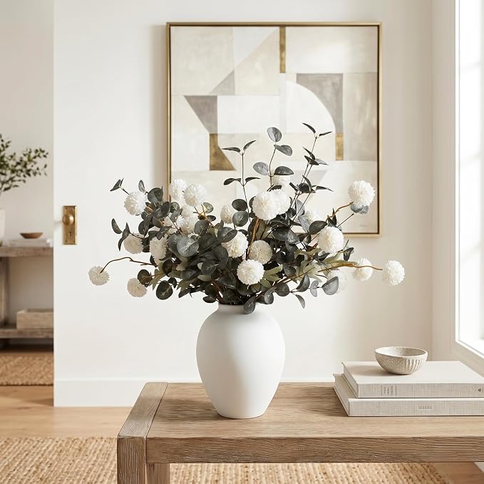 White Artificial Flowers & Greenery - Image 5