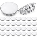 Hicarer 30 Pack Fit 3/4" Hole Metal Hole Plugs | Nickel-plated Steel Snap-in by Hicarer