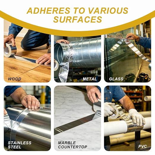 Aluminum Foil Tape, 3 Inch x 55 Yards Heavy Duty Metal Foil Tape, 3.6 Mil High - Image 6