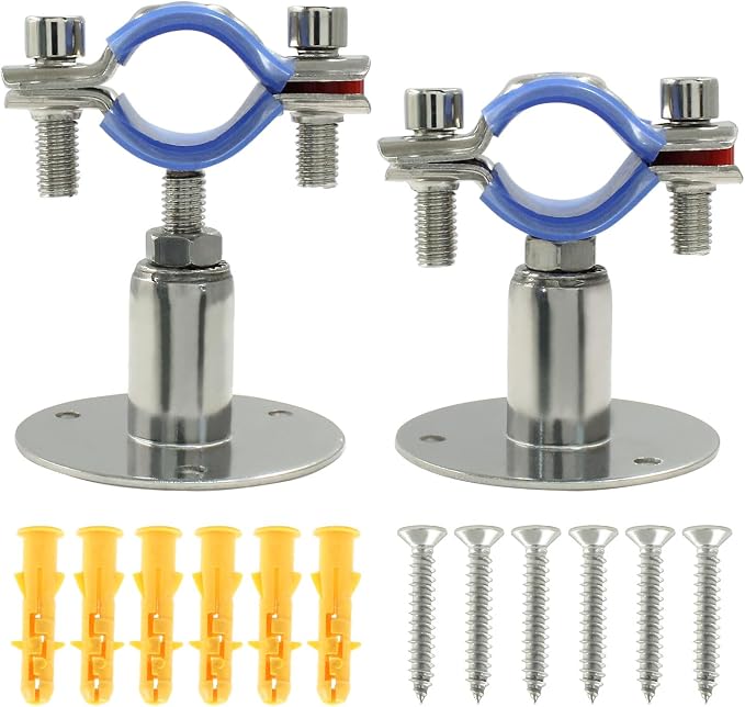 2PCS Wall Mount Ceiling Mount Pipe, by Auvotuis