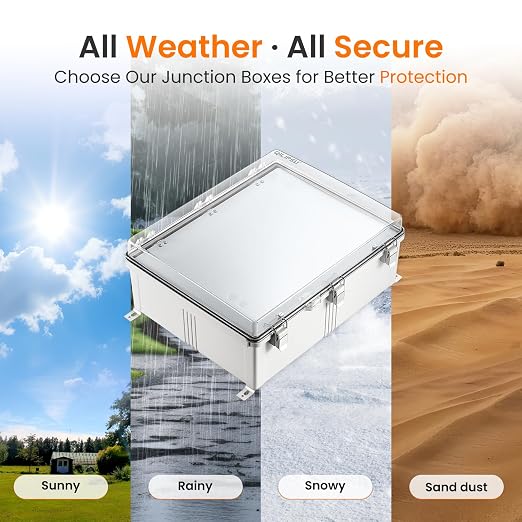 QILIPSU Waterproof Junction Box IP67 Outdoor Plastic Electrical Project - Image 7