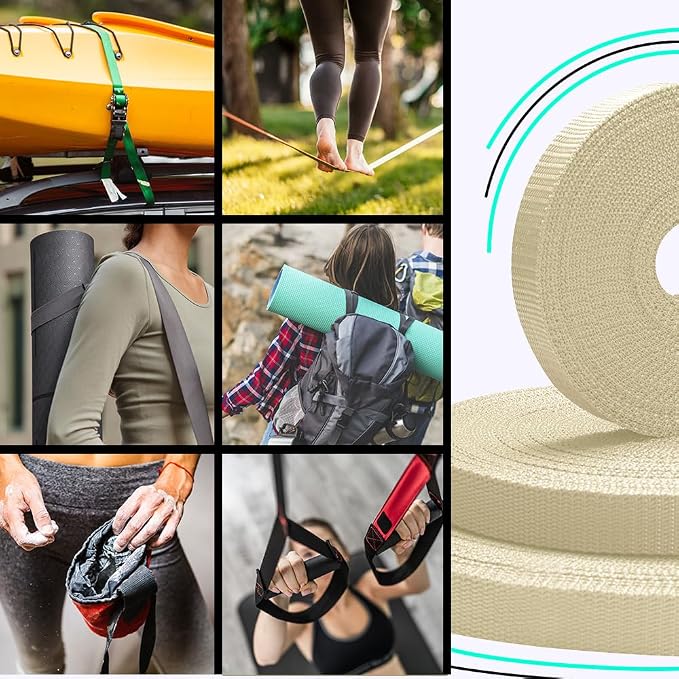 Webbing Strap, 3/4" to 2", 10-50 Yds, EDC gear, backpack repair and pet dog - Image 6