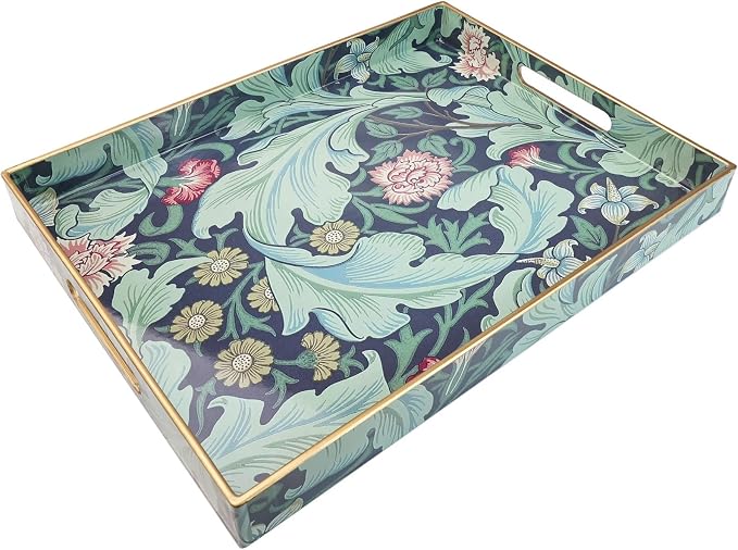 Spsyrine Serving Tray with Handles, Plastic Decorative Tray by Spsyrine