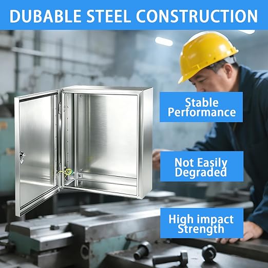 Electrical Enclosure 12x10x6, 304 Stainless Steel Enclosure IP66 Waterproof and - Image 5