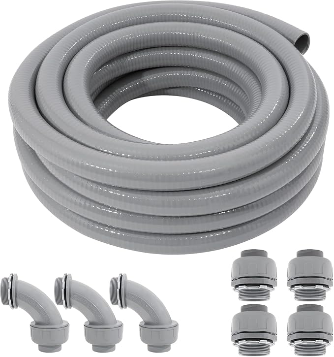 DWALE Liquid-Tight Conduit and Connector Kit, Flexible Non Metallic Liquid by DWALE
