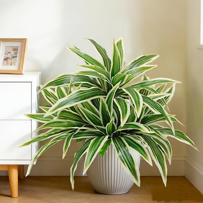 Fake Ferns, Faux Outdoor Plants UV Resistant, 3D Real Touch Fake Plants Total - Image 7