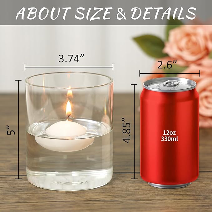 SUPMIND 12Pcs Glass Cylinder Vase - Image 2