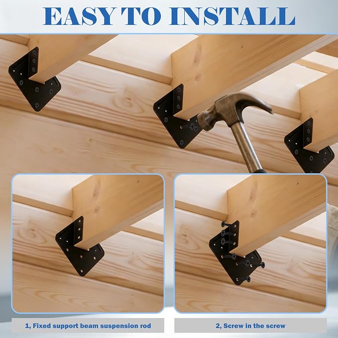 Hurricane Tie for Rafters, Seismic Rafter Connector Bracket, Anti-Wind Roof - Image 6