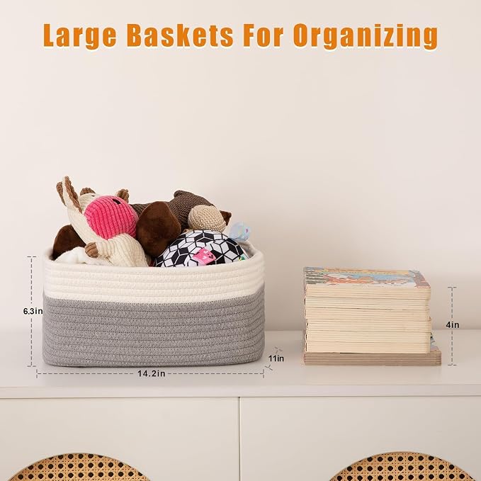 OIAHOMY 4 PACK 16L Storage Baskets - Image 3