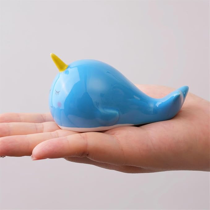 Blue Whale Toilet Floor Bolt Covers, Ceramic Whale Toilet Bolt Caps, Cute - Image 8