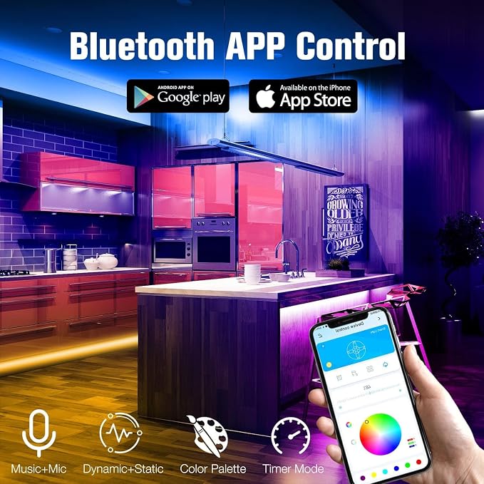 DAYBETTER LED Strip Lights 130 ft, LED Lights Smart App Control Lighting - Image 2