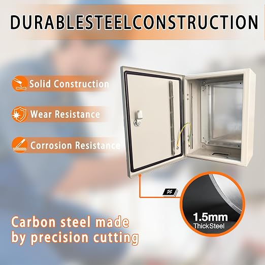 NBCYUNER 20x16x8 Electrical Enclosure Box NEMA 4 Outdoor Enclosure, IP66 - Image 4