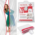 4 FT x 7.2 FT Dust Barrier Plastic Zipper Door, Door Dust Cover by ANWEOR