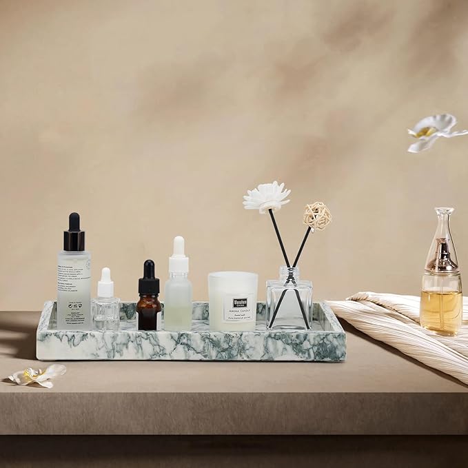 Marble Bathroom Tray, Pure Natural Vanity Tray | Marble Tray - Image 6