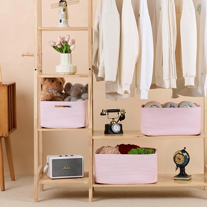 MiniArk Large Storage Baskets for Organizing, Baby Nursery, Toy Bins Box - Image 3