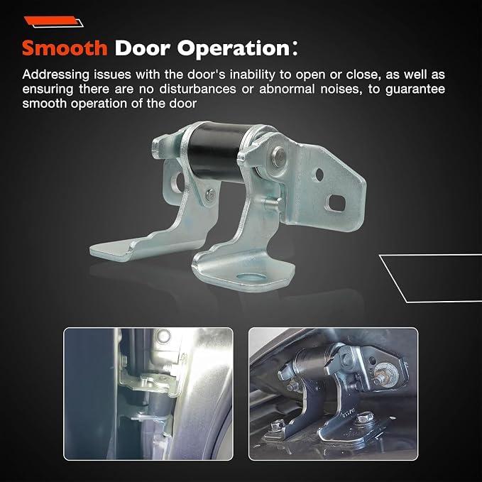 Front Lower Door Hinge Driver & Passenger Side, Left and Right | Compatible - Image 2