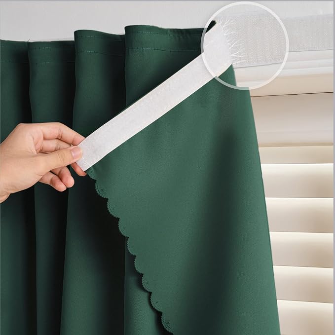 Self Adhesive Curtains, No Drilling Rodless Design by gonnrly
