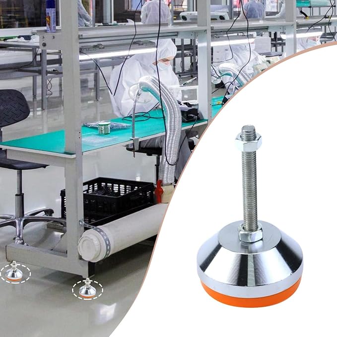 Antrader M8 Thread Adjustable Leg Leveler, 600 LB Capacity | 4-Pack Leveling - Image 2