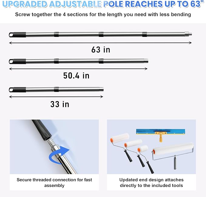 Self Leveling Cement Tool Kit, Concrete Floor Epoxy Tool Kit - Image 4