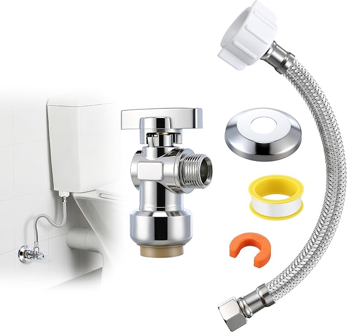 Dreyoo Complete Toilet Shut Off Valve Set by Dreyoo