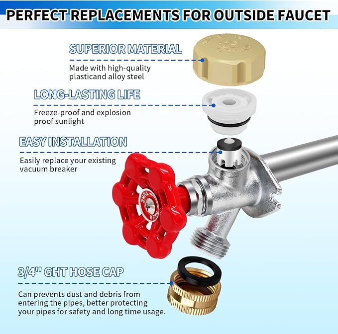 Vacuum Breaker Repair Kit, Frost Free Outdoor Faucet ASSE 1019-A Repair Kit - Image 3