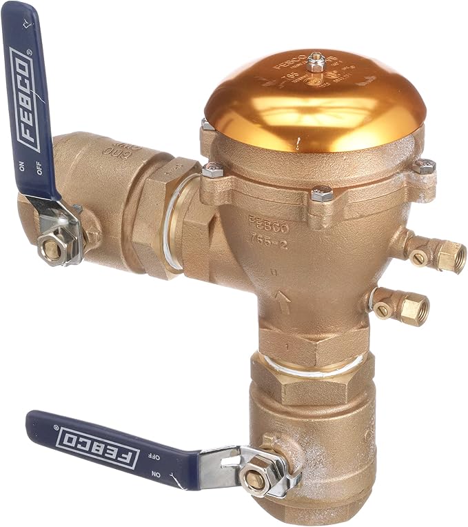 Febco 765 Series 2" Bronze Pressure Vacuum Breaker Backflow Preventer, Quarter - Image 6