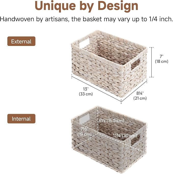 StorageWorks Wicker Storage Baskets - Image 2