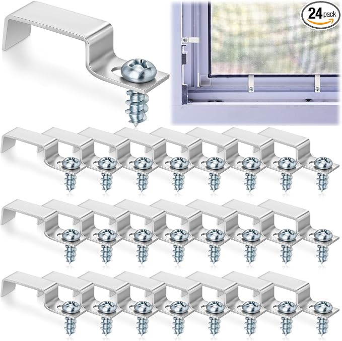 Zonon 24 Pcs Window Screen Clips by Zonon