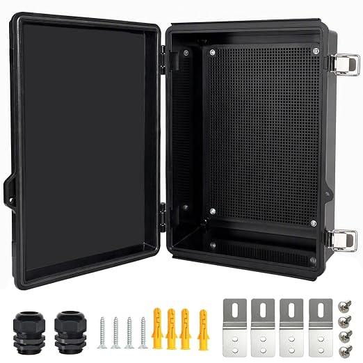 Electrical Junction Box, IP67 Waterproof Outdoor Box ABS Plastic Enclosure by Qukipet